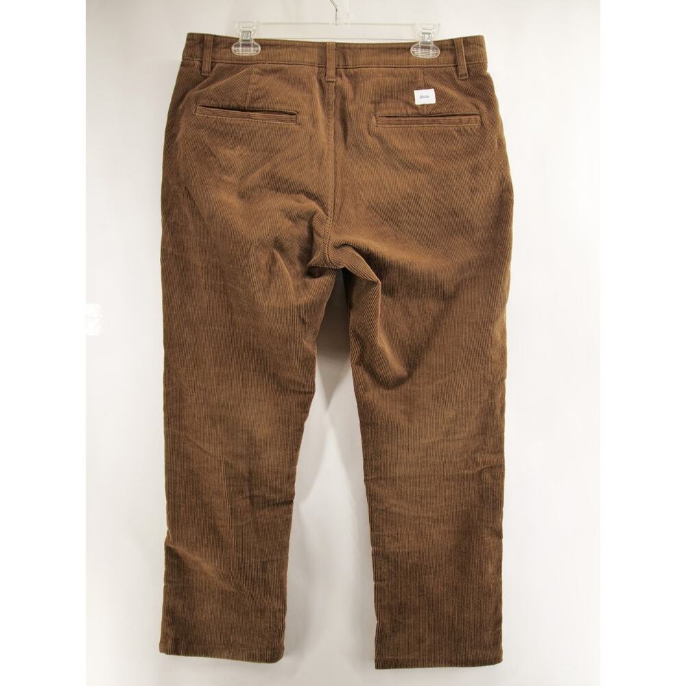 Katin Corey Corduroy Pants Mens 33x27 Brown Slim Straight Stretch Chino - Picture 6 of 10